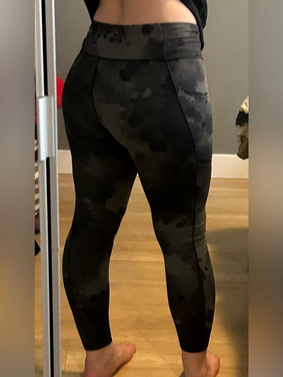 Shambhala Pants - Shambhala Live-In Comfort High-Rise Leggings - Black Cloud Print